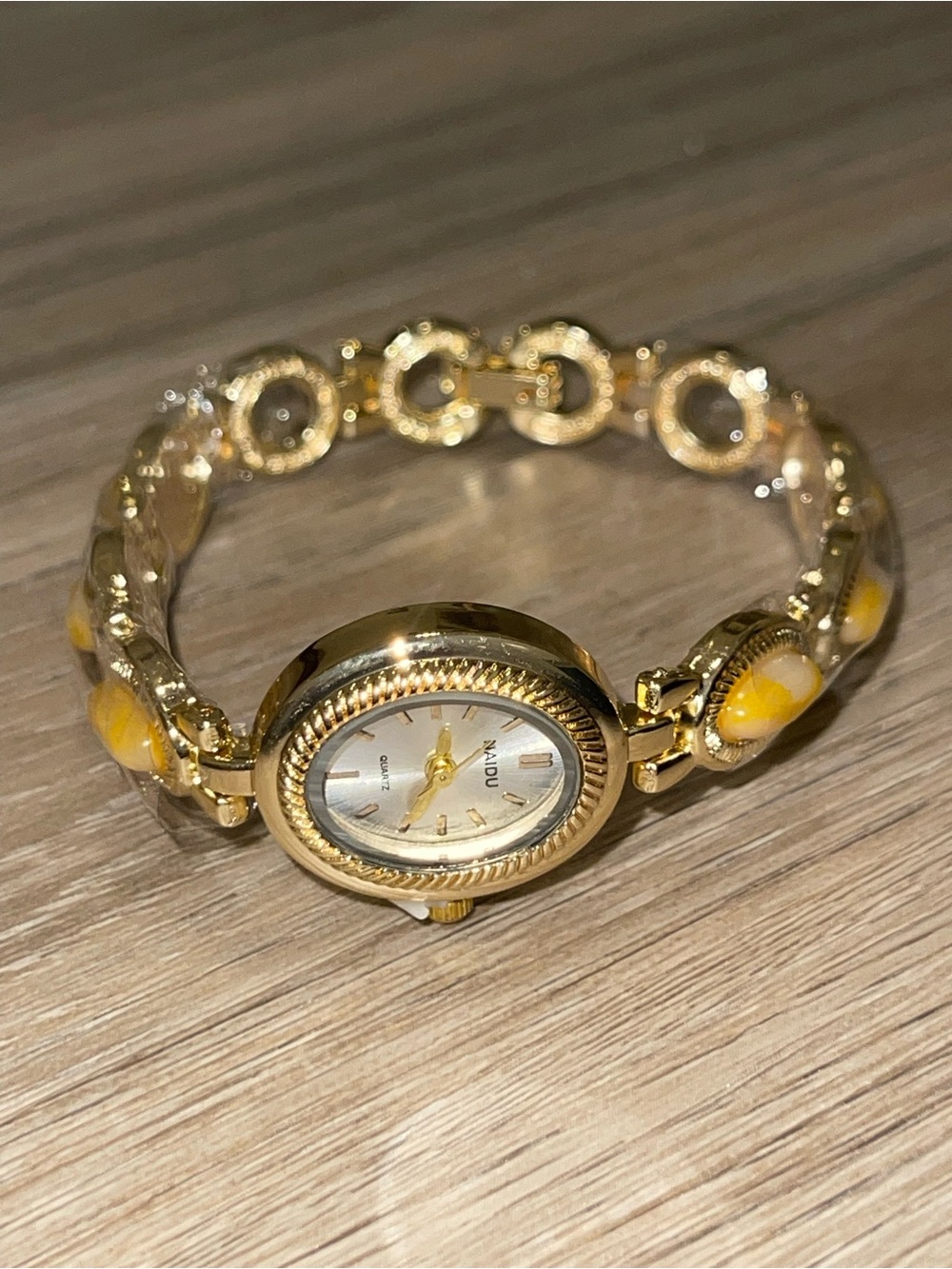 Vintage Gold-Tone Bracelet Watch